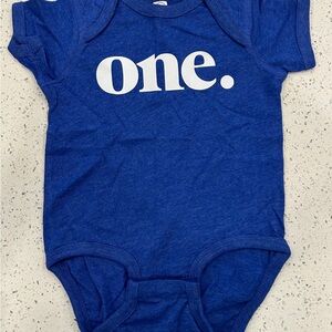 First birthday Blue Onesie